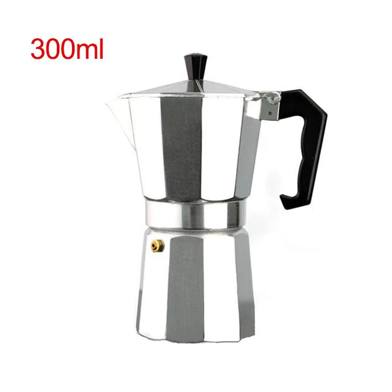 Креативный восьмиугольный кофейник алюминиевый кофе прочный Moka Cafeteira эспрессо кофейник практичный кофейник Moka Pot150/300 мл - Цвет: 300ml