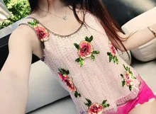 chiffon shirt sequins beads vest/women sequined Tops/beaded Tees/shiny shirts/women Sequins Camis/women Sequined Bottoming shirt