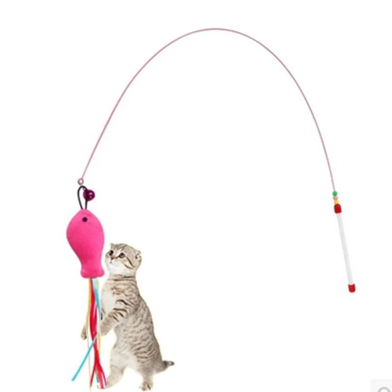 Игрушка для кота/котенка питомец Прорезыватель перо проволока Целомудрие игрушка для питомца интересная палочка бусины играть лучшие подарки для кошки