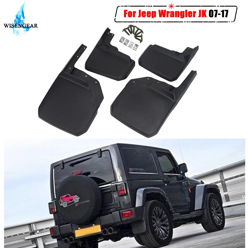 4x передние задние брызговики для Jeep Wrangler JK Sport X Sahara Rubicon Unlimited 2007 2017 Брызговики