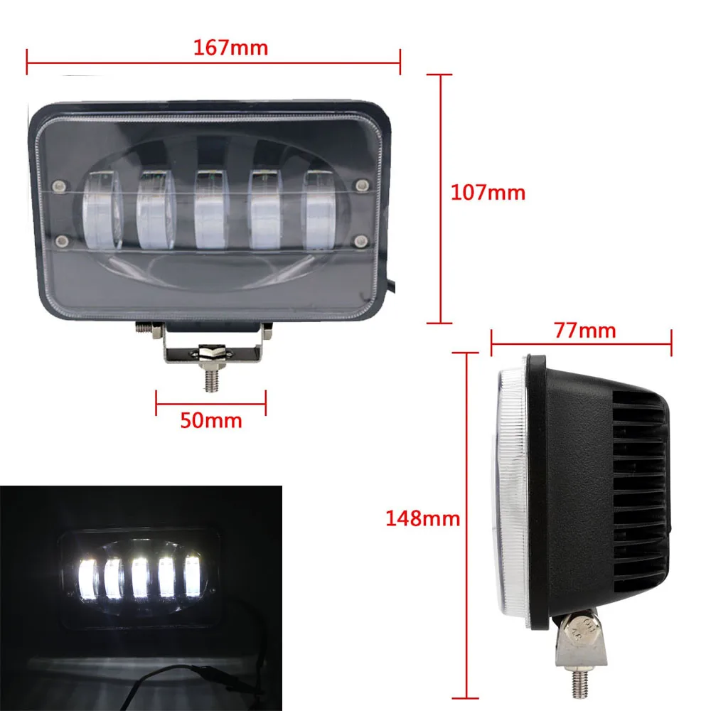 

2Pcs 6 inch 50W LED Light Bar Off Road LED Work Light Driving Fog Lights for ATV UTV SUV Boat Motorcycle