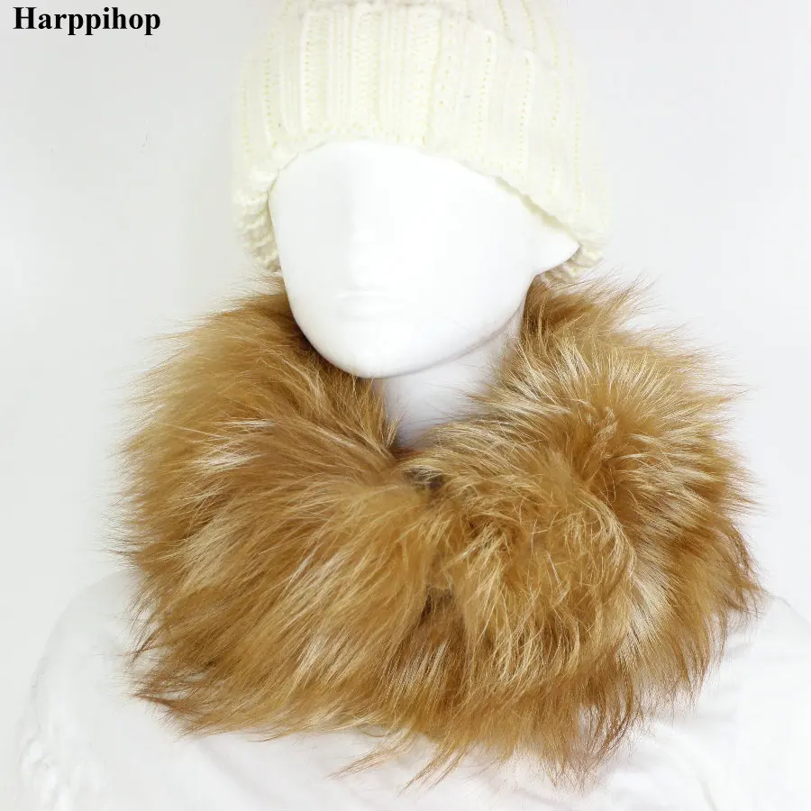 Harppihop* новые шарфы из натурального Лисьего меха зимние толстые теплые высококачественные шали натуральный меховой шарф