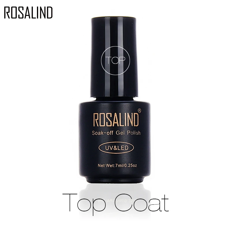 Гель лак ROSALIND для ногтей 7 мл|polish top coat|top coatcoat uv |