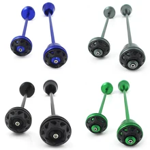Motorcycle Accessories Front & Rear Axle Fork Wheel Crash Sliders Wheel Fork Slider Protector for 2017-2018 Kawasaki Z900 Z900 axle slider wheel protector front and rear for ducati scrambler