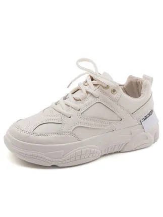 

Ins casual shoes female 2019 new Korean version of the wild white shoes wisdom smoked shoes super fire net red old shoes -1