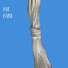 Высокопрочный белый диаметр 6 мм плетеный нейлоновый анкер веревка для Каяка/каноэ/лодки