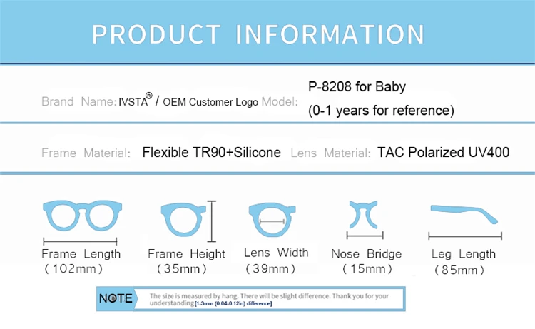 IVSTA гибкие TR90 маленьких детские солнцезащитные очки для девочек От 1 до 3 лет маленький размер поляризационные зеркало детей солнцезащитные