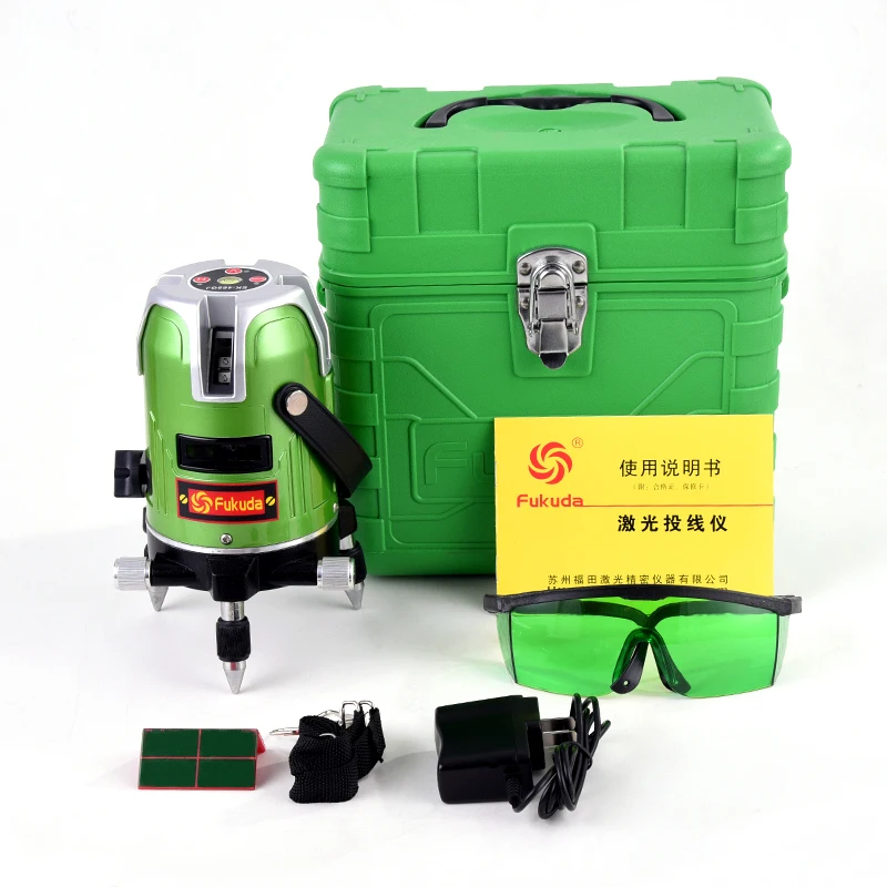Free shipping fukuda green line 5 lines 1 point laser level EK 468GJlaser levellaser level