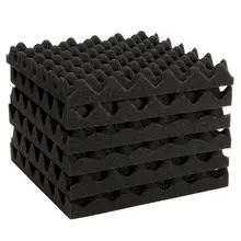 ¡Novedad! Baldosas de espuma acústica insonorizadas de 6 uds 30X30X4CM, tratamiento de sonido absorbente de ruido, baldosas de espuma para absorción de habitación de estudio