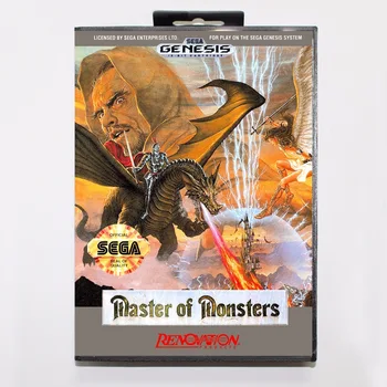 

Master Of Monsters Game Cartridge 16 bit MD Game Card With Retail Box For Sega Mega Drive For Genesis