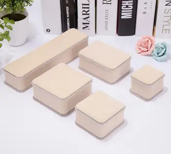 

High density flannelette necklace bracelet box ring box pendant jewelry boxes