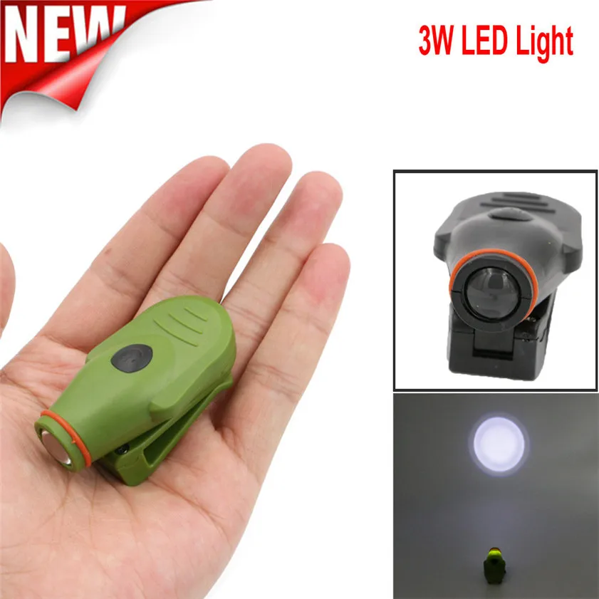 Super Mini Super Bright Clip on LED Cap Hat Light Headlamp for Hiking