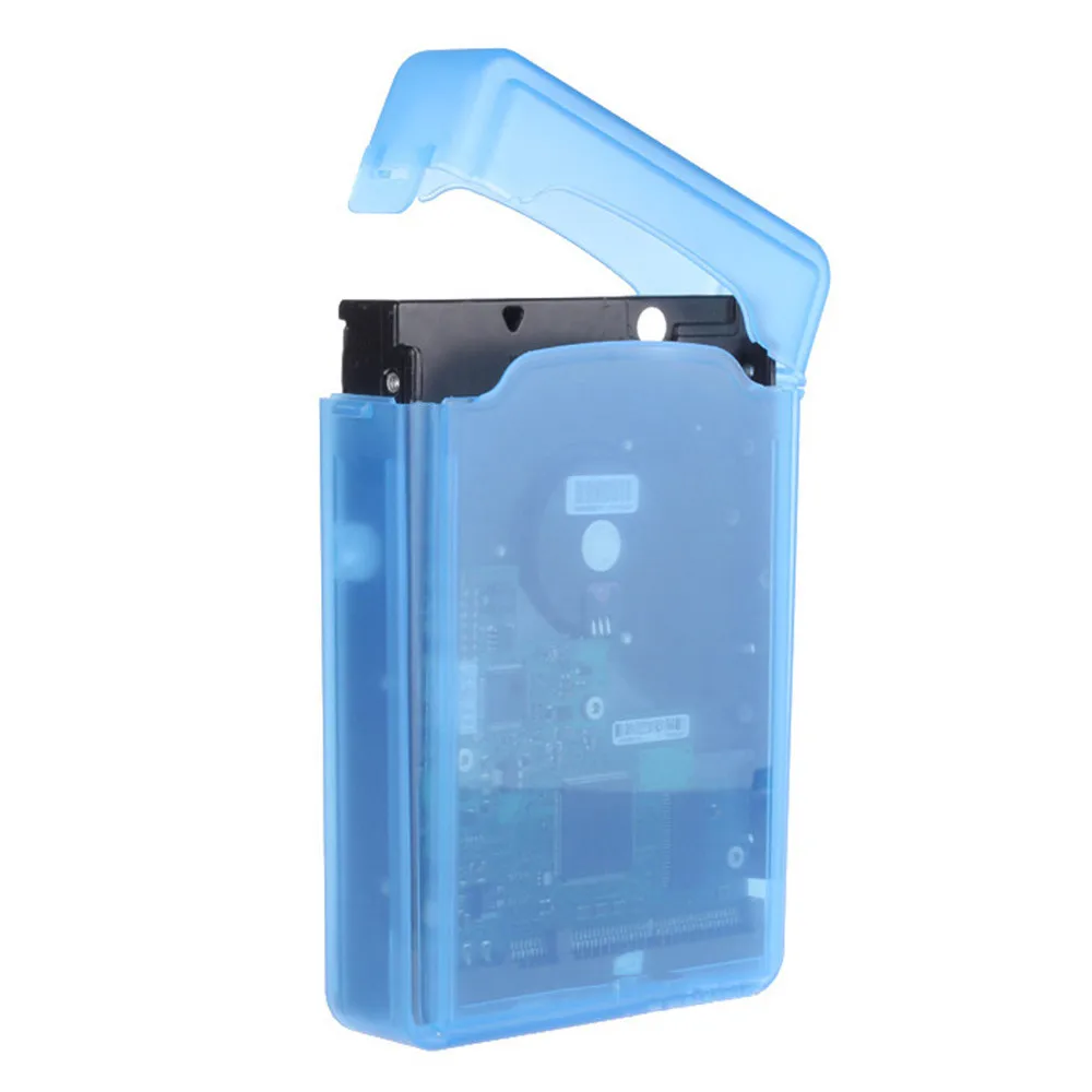 Прозрачный Прямоугольный жесткий диск HDD защитный чехол Чехол Коробка для хранения IDE/SATA 3,5 дюймов ящики для хранения Ящики для защиты ящиков