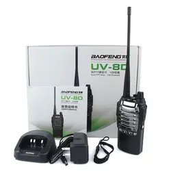 10 шт. Новый BAOFENG uv-8d Радио Двухканальные рации 8 Вт 128ch УВЧ DTMF VOX 1750 Гц Тон FM VOX 2800 мАч двухстороннее Радио Портативный Радио