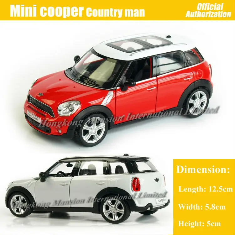 Масштаб 1:36 литая металлическая модель автомобиля из сплава для MINI Cooper S Сборная