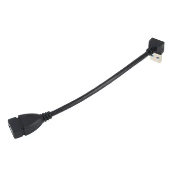 

Wholesale 1pcs USB 3.0 Male A to Female A 90 Degree Extension Data Sync Cord Cable Adapter