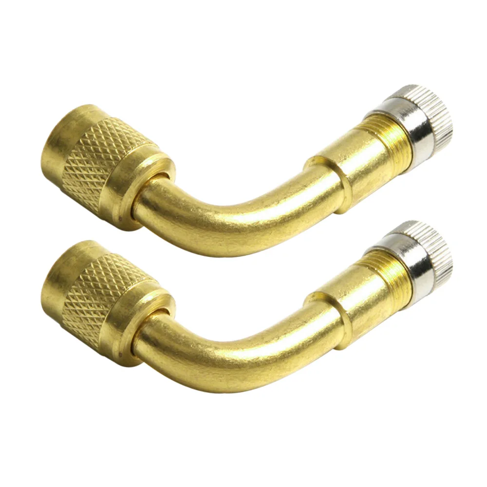 90 Degree Brass Air Tyre Valve Schrader Valve Stem with Extension