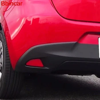 

Bbincar ABS Rear Foglight Cover Red Cap Lamp Light Trim Cover For Mazda 2 Mazda2 Demio DJ 2014 2015 2016