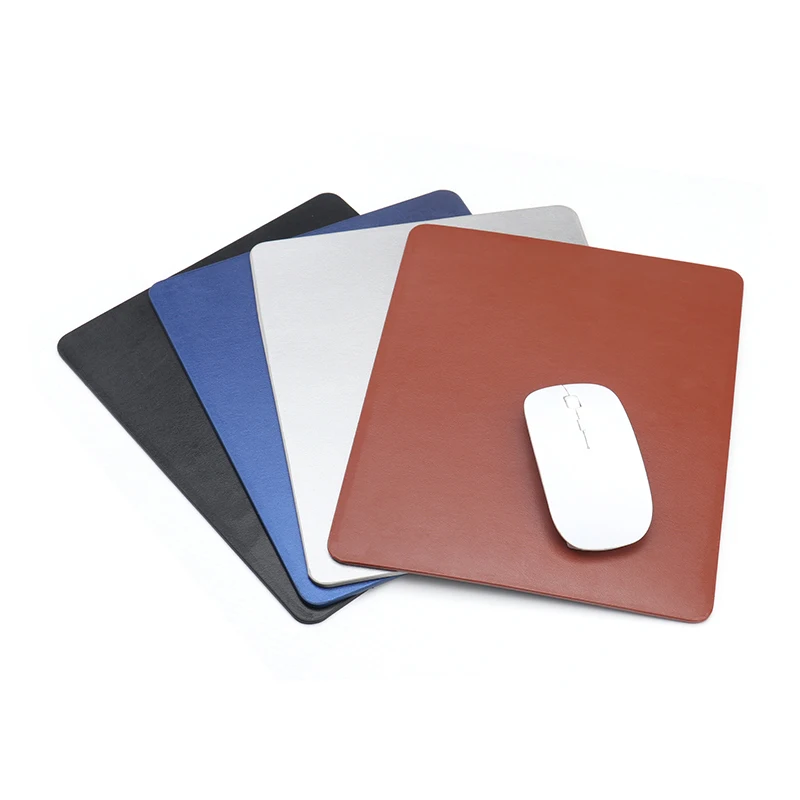 

21*26cm 3mm Waterproof leather mouse pad M size Computer office PC loptop notbook leather table mat muismat 210x260 3mm
