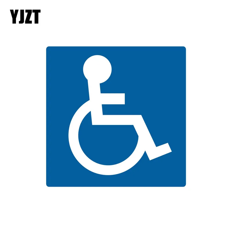 YJZT 14 см * знак для парковки инвалидов символ ПВХ наклейка мотоцикла автомобиля 11