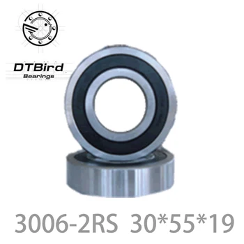 

3006-2RS 3006RS 3006 2RS 30mm x 55mm x19mm black double rubber sealing cover deep groove ball bearing 30*55*19 mm