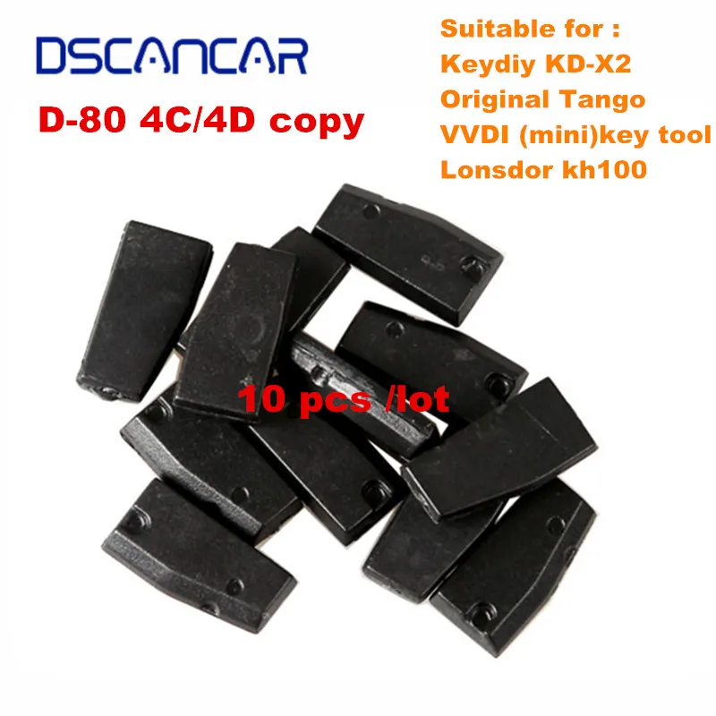 

D-80 4C/4D chip copy work for Keydiy KD-X2 / Tango key programmer / Xhorse VVDI (mini)key tool /Lonsdor kh100 10 pcs /lot