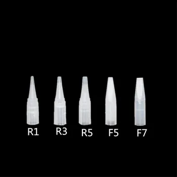

0.5*0.7 Free Shipping 500pcs F7 Small Size Needle Tips Long Nipples Caps Nozzle For Permanent Makeup Machine Tattoo Needle caps