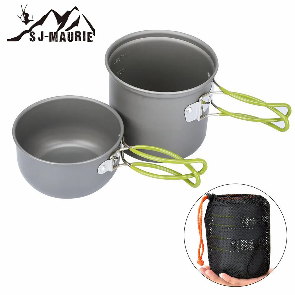 SJ Maurie Ultralight Outdoor Tableware Set Camping Cookware Stainless