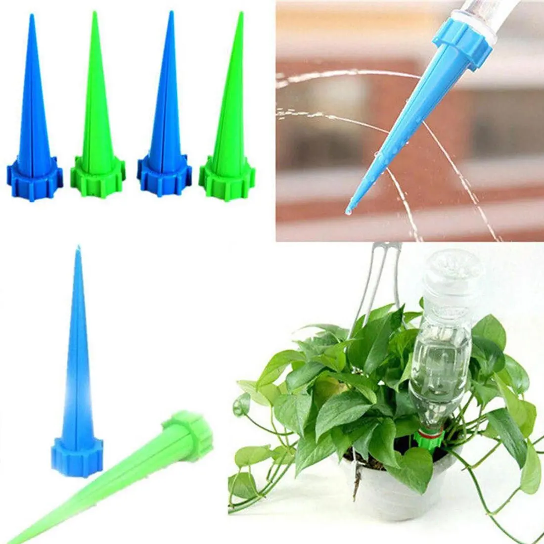 

Watering Sprinkler Automatic Garden Cone Spike for Plants Flowerpot Bottle Irrigation Device Watering Cone Spike Tools 4Pcs/set