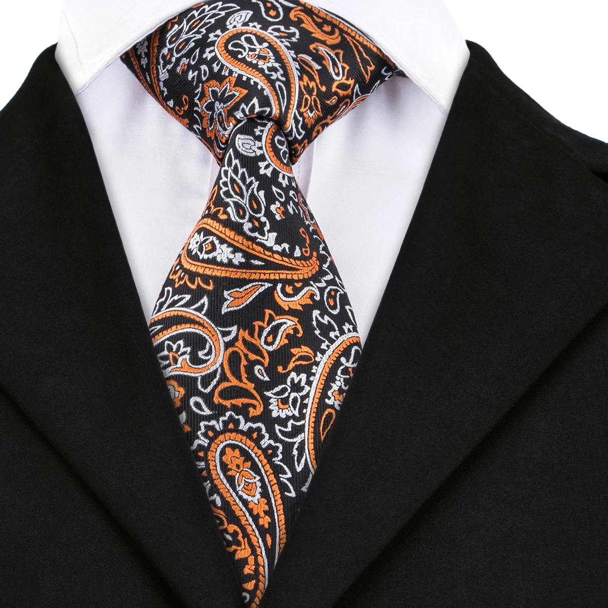 Привет-Галстук коричневый Галстуки для Для мужчин шелк Jacquare тканые Для мужчин Мужская галстук 8,5 см Ширина Роскошные Формальные связи для