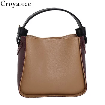 

Croyance 2pcs/set Women Shoulder Bags Fashion PU Leather Handbag Bucket Shape Bag Sets Crossbody Purse Clutch Designer Bags