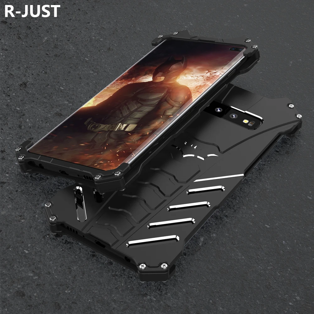 R-JUST класса люкс Алюминий металлический корпус для samsung Galaxy S10 плюс чехол-накладка