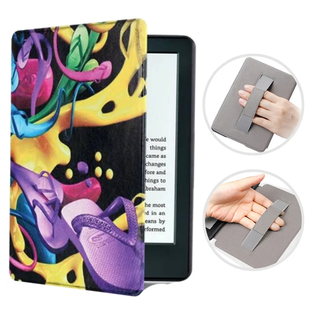Магнитный чехол для Amazon новинка Kindle Paperwhite 10th Gen 4 2018 с ремешком на руку|Чехлы