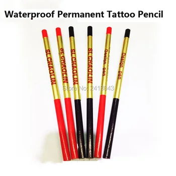 

6Pcs High Hardness Waterproof Eyebrow Lips Shape Design Pencil For Semi-Permanent Makeup Professional Cosmetic Tattoo Pencil