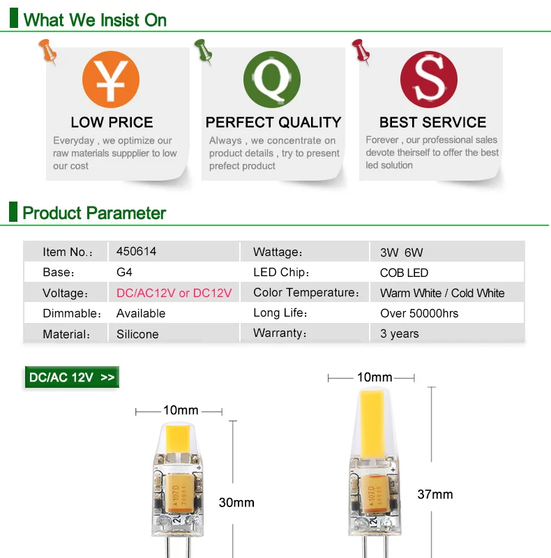 50 шт./лот 3 Вт, 6 Вт, G4 светодиодный светильник светодиодный G4 светильник COB светодиодный лампы Высокое качество люстра светильник с регулируемой яркостью 360 градусов светильник ing