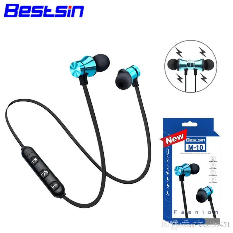

Bestsin M10 TWS Wireless bluetooth 4.1 Stereo Headset Sport In Ear Earphone Microphone Running For phones X Ultra light Painless