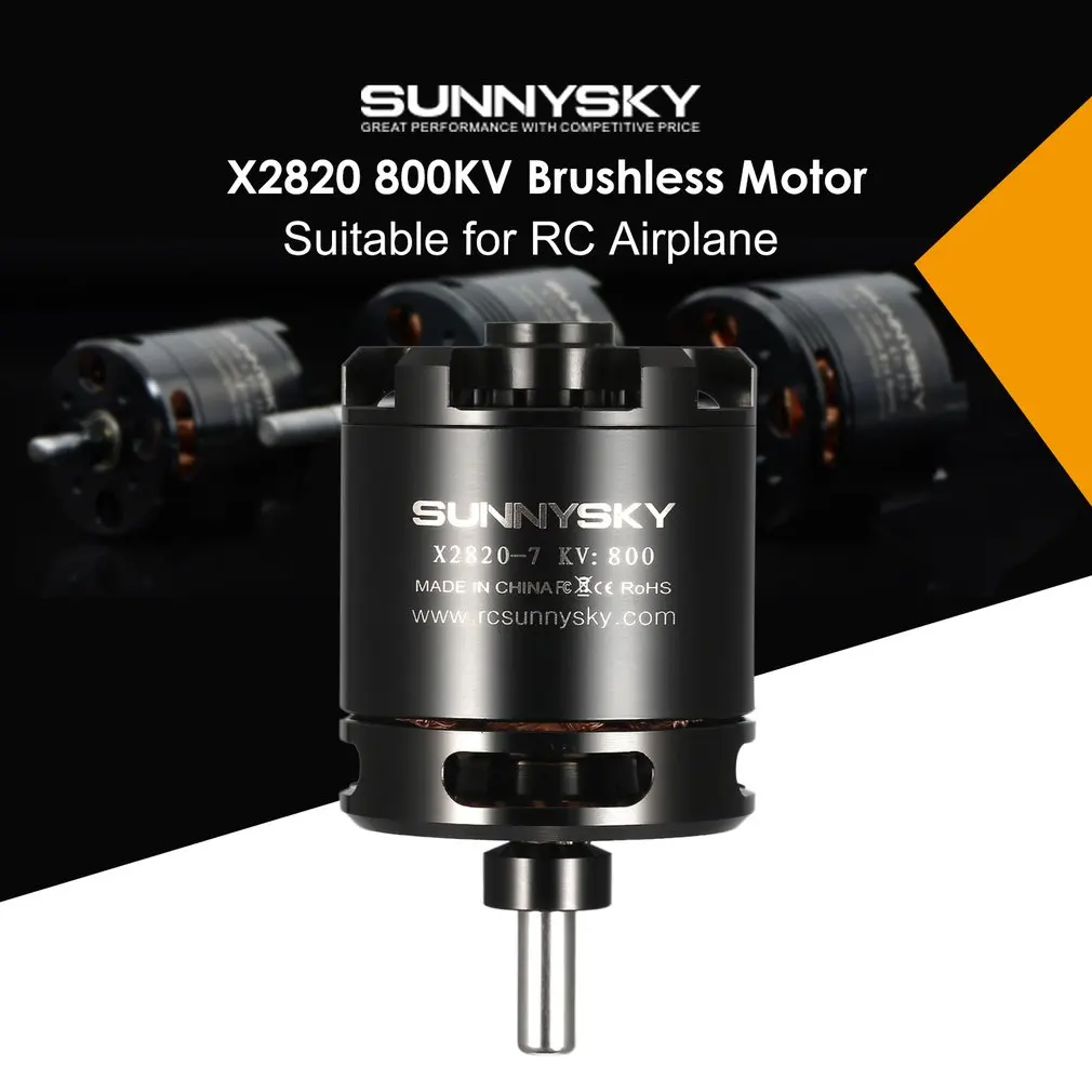 

HOT Original SUNNYSKY X2820 14P 800KV RC Motor 3-5S Outrunner Brushless Motor Part for 1-1.5KG RC Airplane Warbirds Bigplanes