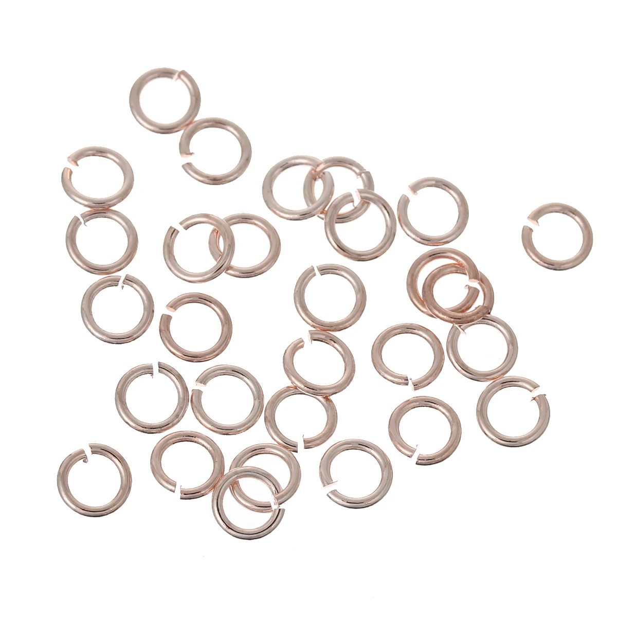 DoreenBeads латунные открытые переходные кольца фурнитура круглые цвета розового