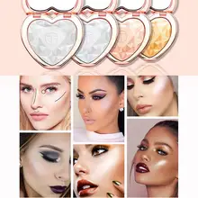 Макияж для лица красота Косметика в форме сердца высокое Китай блеск скрывающий порошок торт Повседневный, свидания, вечерние и т. Д