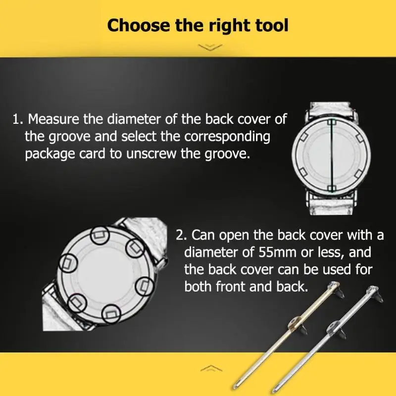 Регулируемый Чехол для часов, открывалка, сменный инструмент для замены батареи, гаечный ключ, набор для ремонта часов, инструменты для часовщика
