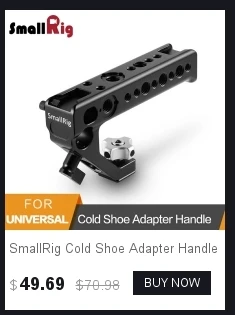 SmallRig адаптер для холодного башмака ручка для крепления DSLR камер и клеток с винтами для большого пальца+ 15 мм зажим для стержня универсальная рукоятка-2094