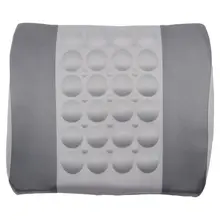 Серый автомобиль поясничная Осанка Поддержка электрическая массажная подушка 12V