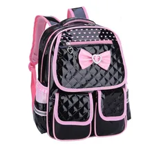 Neue Mode Kinder Schultaschen für Mädchen Rucksack Weiblichen Kinder Tasche Kind PU Rucksäcke für Teenager Mädchen Bogen Anzug