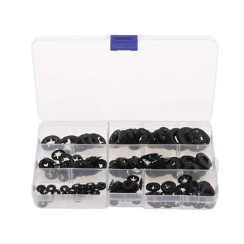 

280Pcs Locking Washers Set Internal Tooth Starlock Push On Speed Clips Fasten Gasket Kits
