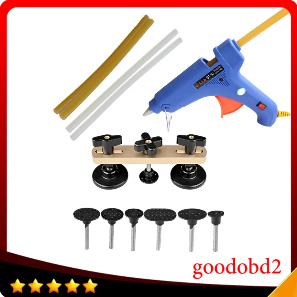 

PDR Paintless Dent Repair Tools Pulling Bridge Dent Removal Hand Tool Set with hot glue gun PDR Toolkit Instruments Ferramentas