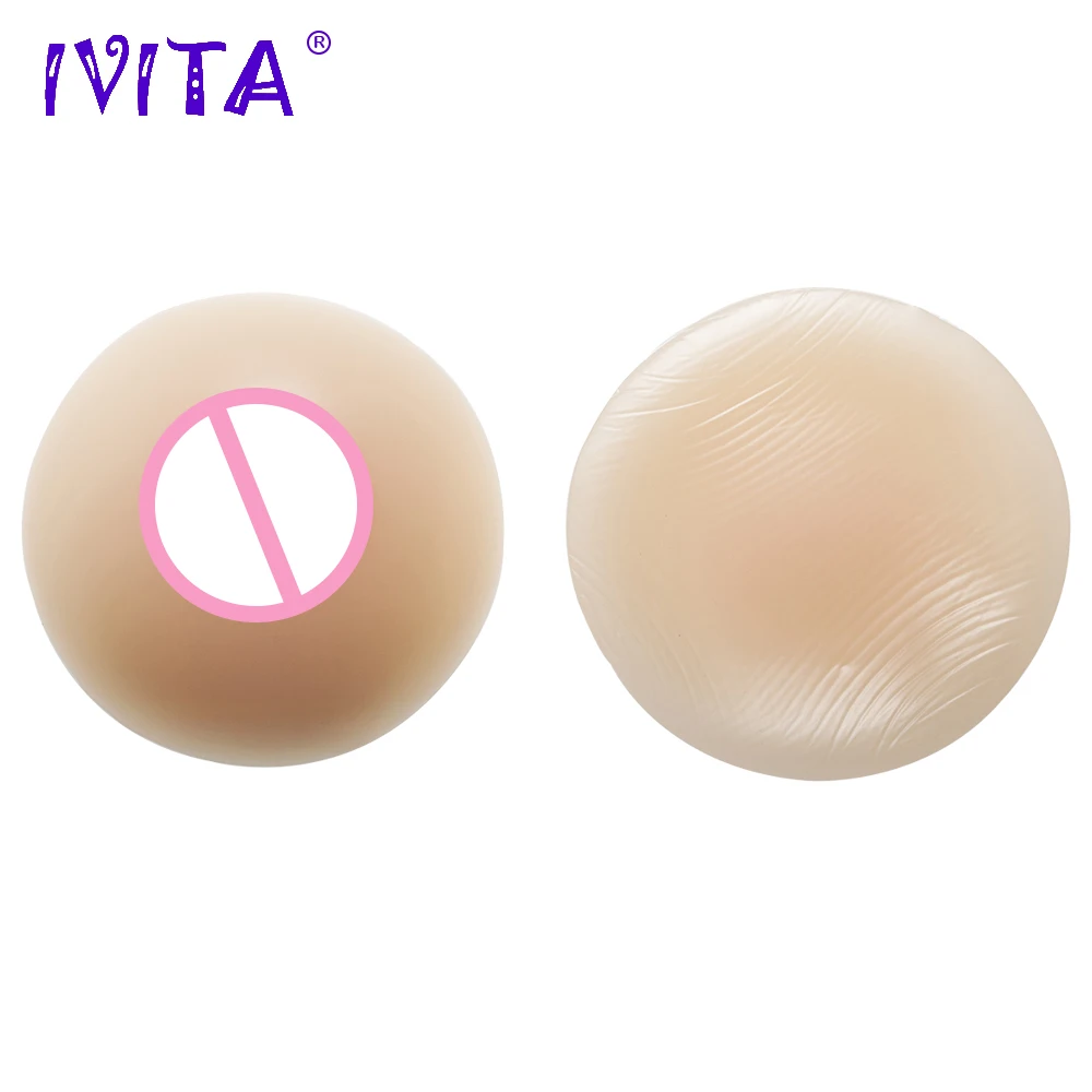 IVITA 500 г Высокое качество реалистичные силиконовые формы груди круглые