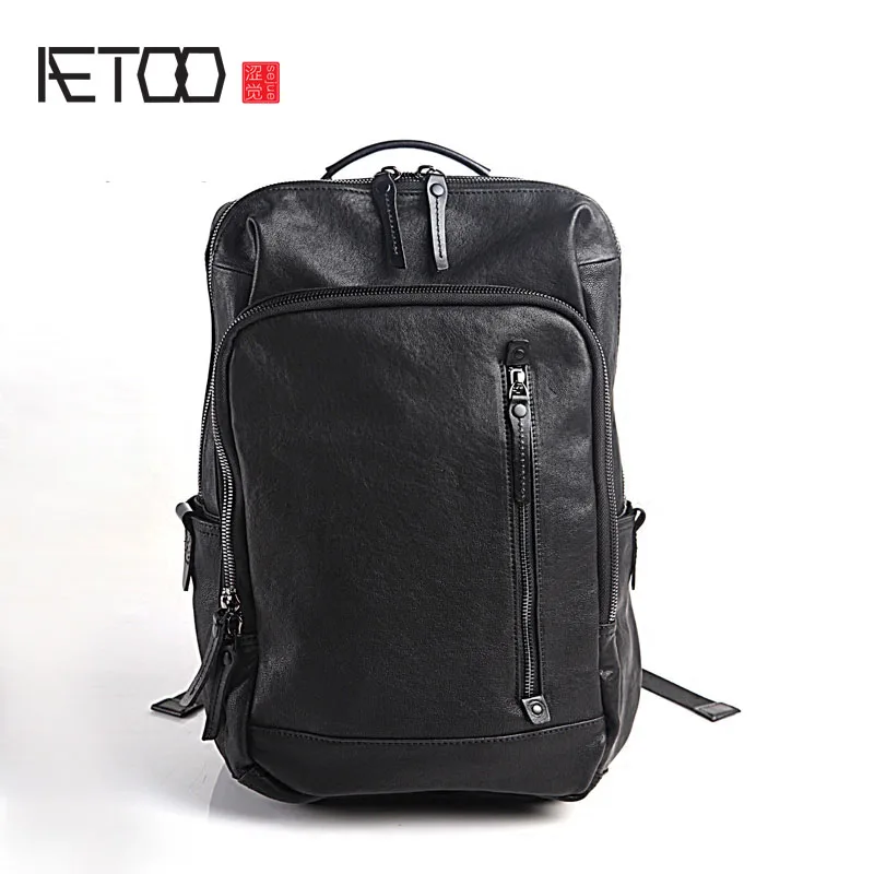 

BJYL Pure leather Europe and the United States Japan and South Korea fashion retro bag leather leather casual daily travel back