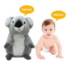 18 см говорящая плюшевая игрушка-коала Милая говорящая звуковая запись коала медведь хомяк игрушки для детей обучающая игрушка