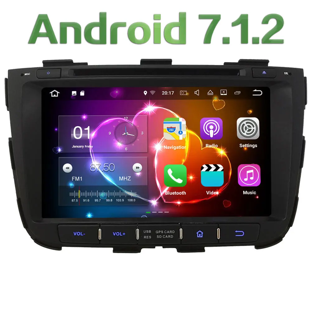 8 Quad Core Android 7 1 2 2GB RAM 3G 4G WIFI DAB RDS SWC Car