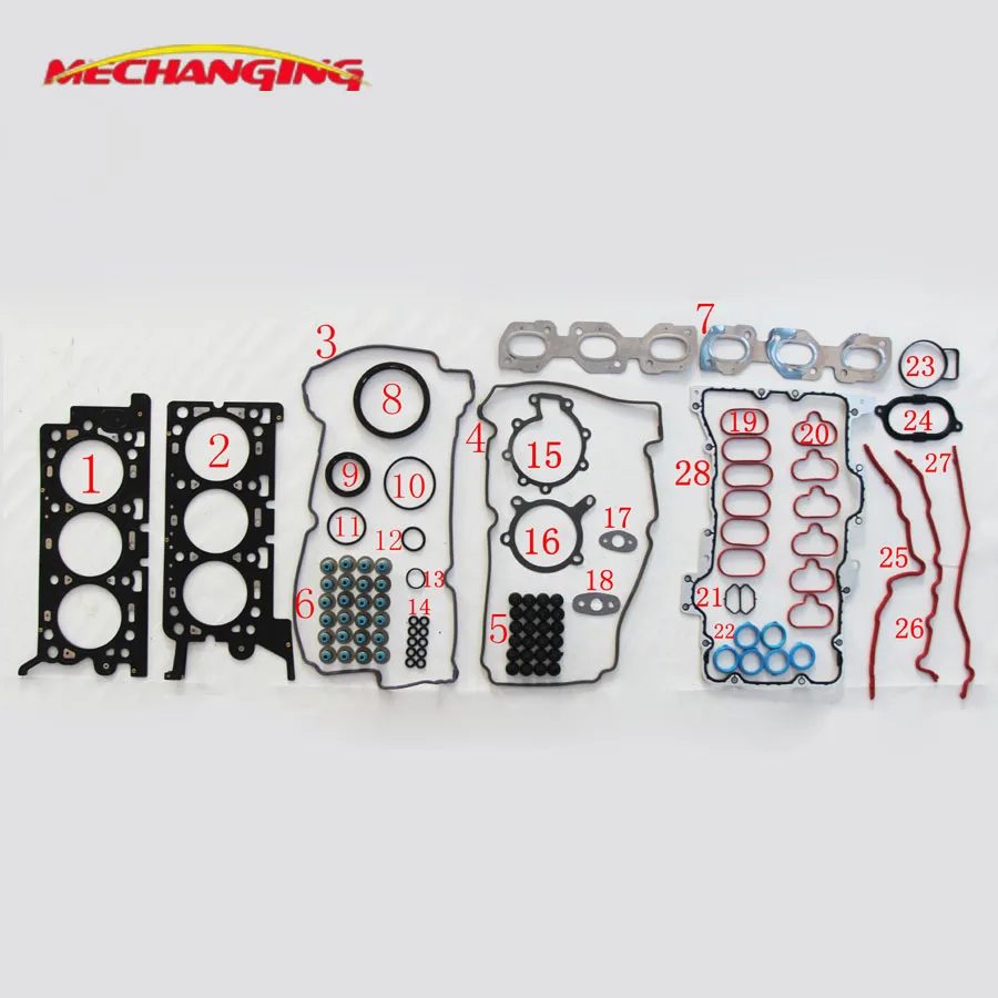 

AJ For MAZDA TRIBUTE (EP) MPV II (LW) OR fit ford ESCAPE 3.0 V6 24V Engine Rebuild Kits ENGINE GASKET Parts Full Set 50235700